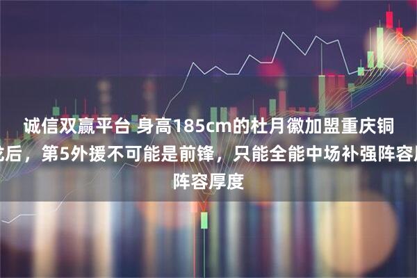 诚信双赢平台 身高185cm的杜月徽加盟重庆铜梁龙后，第5外援不可能是前锋，只能全能中场补强阵容厚度